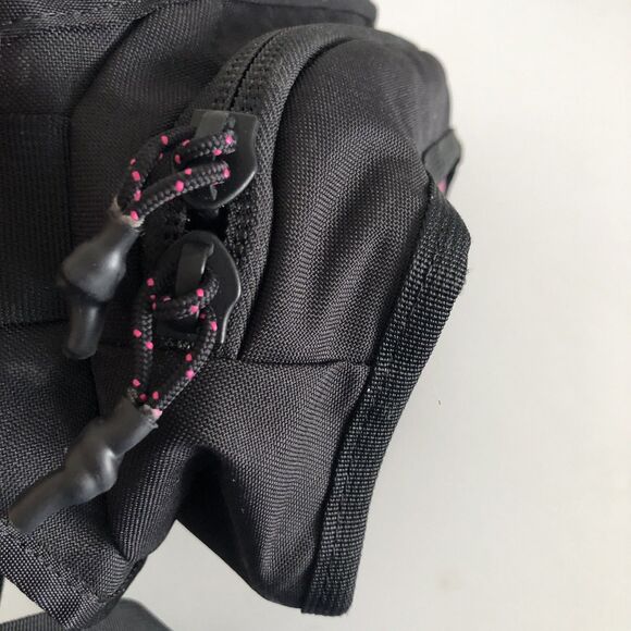 The North Face Waist Pack Fanny Pack Belt Bag – Black with Multicolor Front Pane - Picture 8 of 10